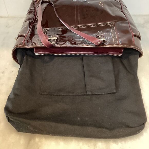 Coach Patent Leather Large Gallery Tote - Picture 13 of 16